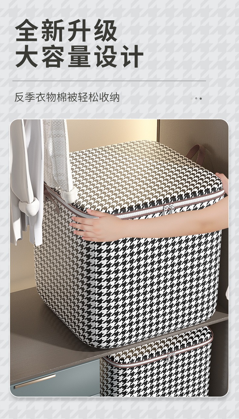 Wholesale of large-sized thickened dust-proof moving clothes storage bags for clothes and quilts from the manufacturer pic 4