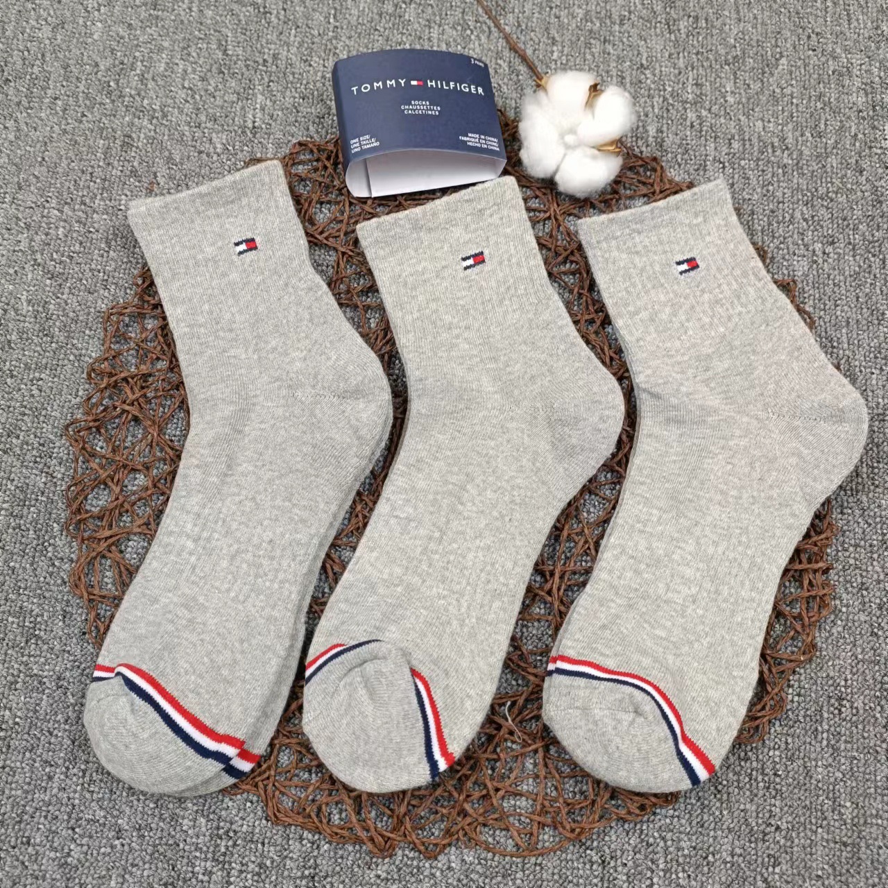 Tomyhifigr男女运动袜加厚毛巾底汤米情侣户外袜托米男女袜批发详情11