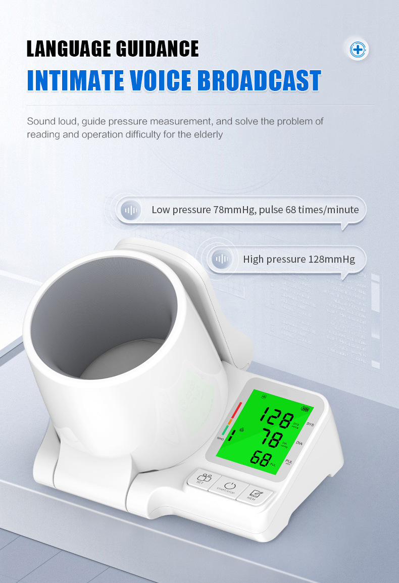 Fda-certified arm electronic blood pressure monitor, a precise home blood pressure measuring instrument specifically designed for the elderly pic 7