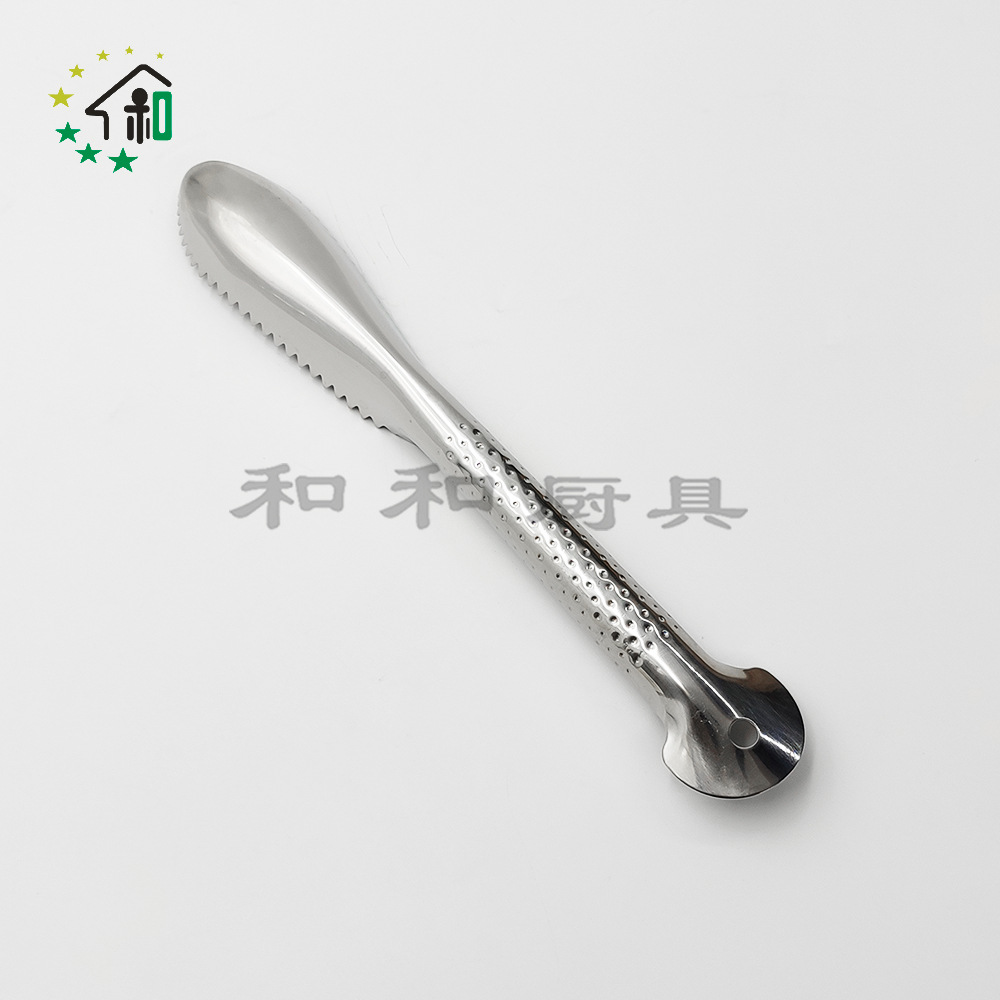 批发304不锈钢刨麟器手动刮鱼鳞刨子打鳞器厨房小工具锯齿鱼鳞刨详情6