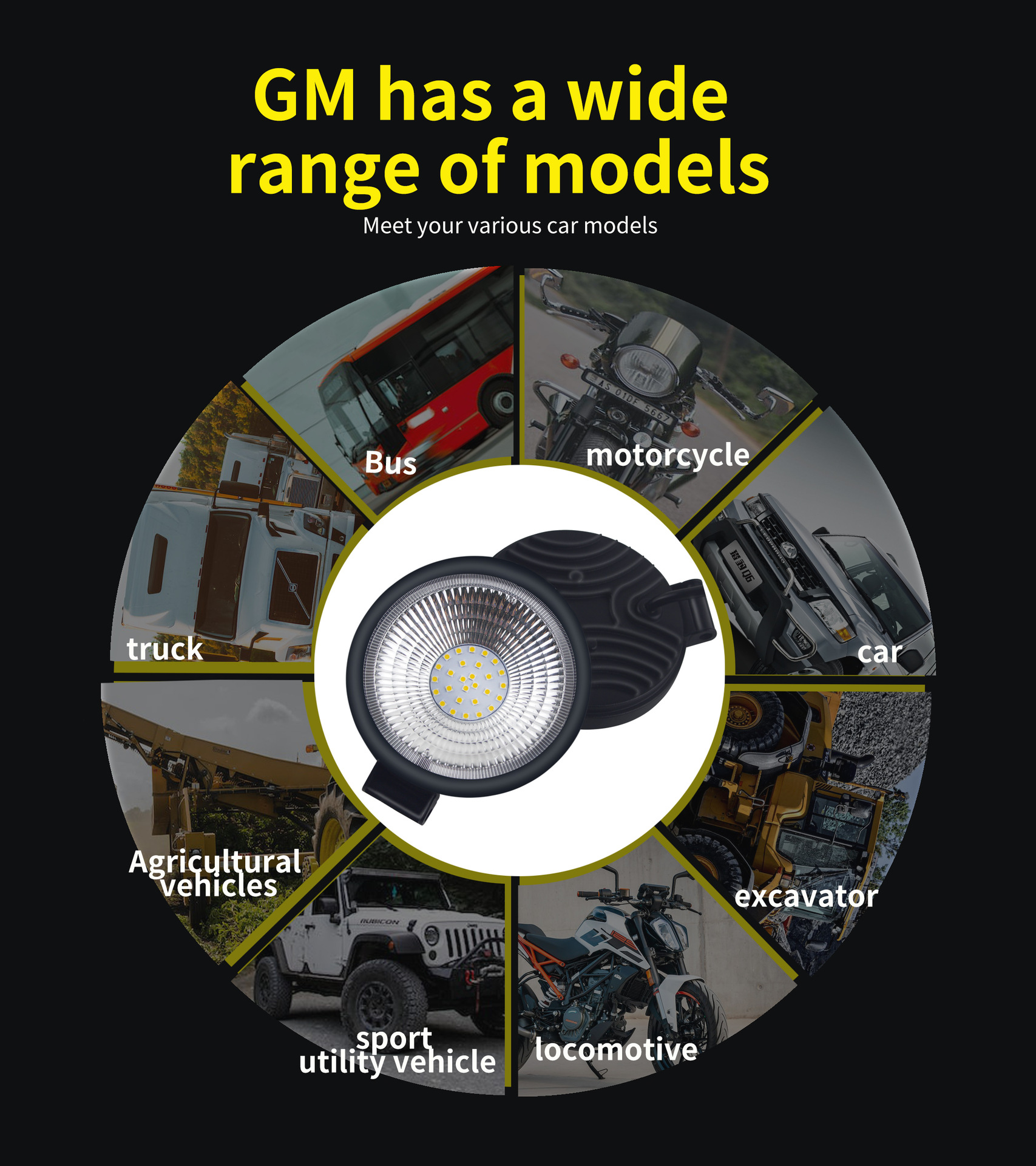 84W 4-inch circular front headlight, car spotlight, off-road vehicle headlight, high-brightness and high-brightness illumination pic 4