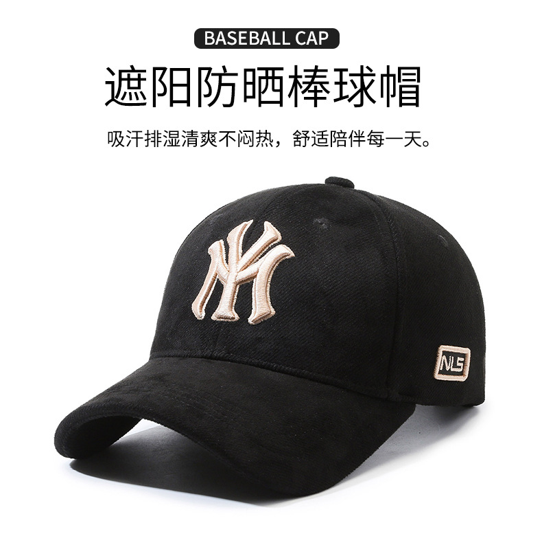 春秋新款棒球帽遮阳鸭舌帽男女情侣潮流欧美时尚刺绣字母百搭帽子详情1