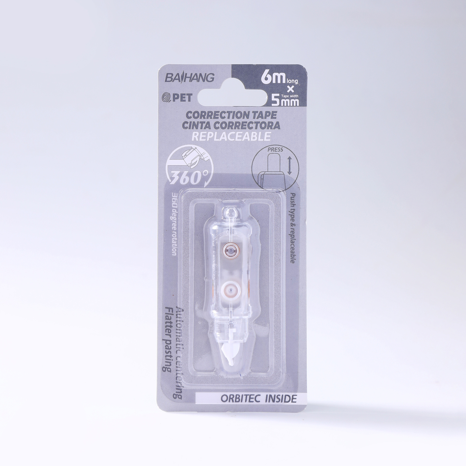 Cross-border correction tape, new pen-shaped mini portable correction tape, silent, smooth and shock-resistant error correction tape, wholesale correction tape pic 8