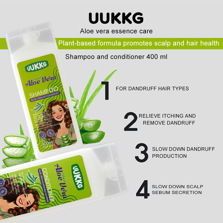 UUKKG 玫瑰洗发水 免洗护发素套盒400ml 修护发质两瓶装 跨境专供详情6