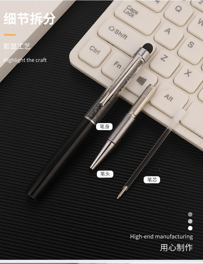 Wholesale crystal pens, metal pens, metal ballpoint pens, capacitive stylus pens, touchscreen pens and gift pens from the manufacturer pic 5