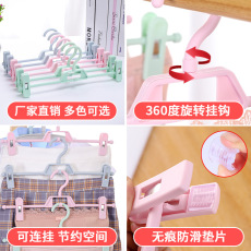蝴蝶结儿童衣架塑料家用婴儿衣撑防滑无痕新生儿宝宝儿童专用详情5