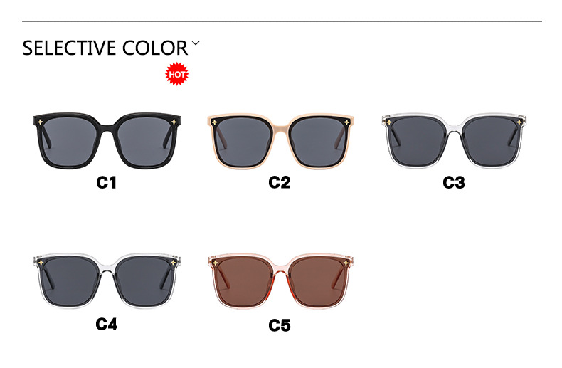 2022 New style sunglasses for women, high-end Instagram-popular sun protection sunglasses, large frame round face slimming glasses for men pic 6