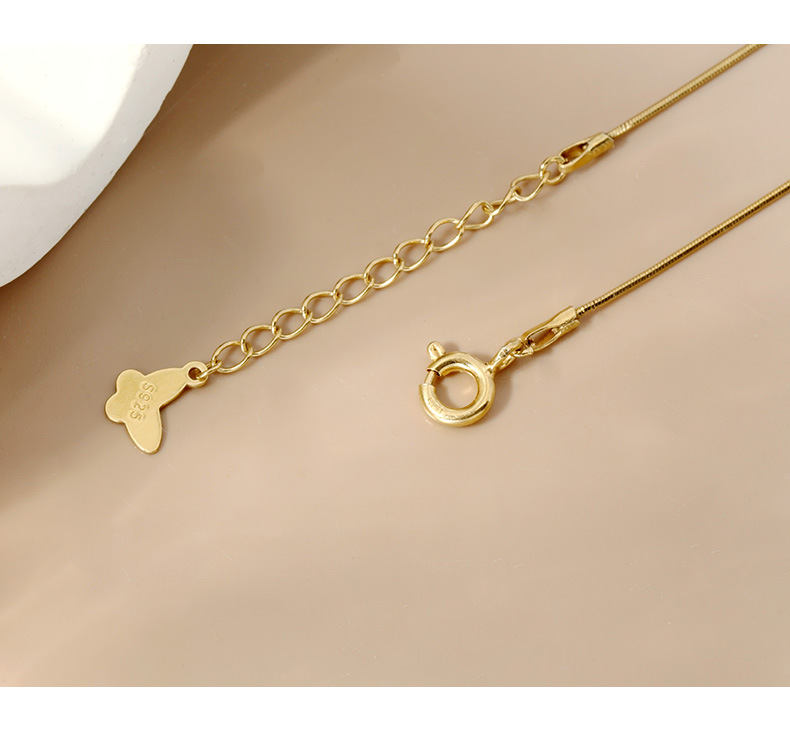 925纯银碎银子项链轻奢时尚蛇骨链小众ins百搭女高级感锁骨链青岛详情10