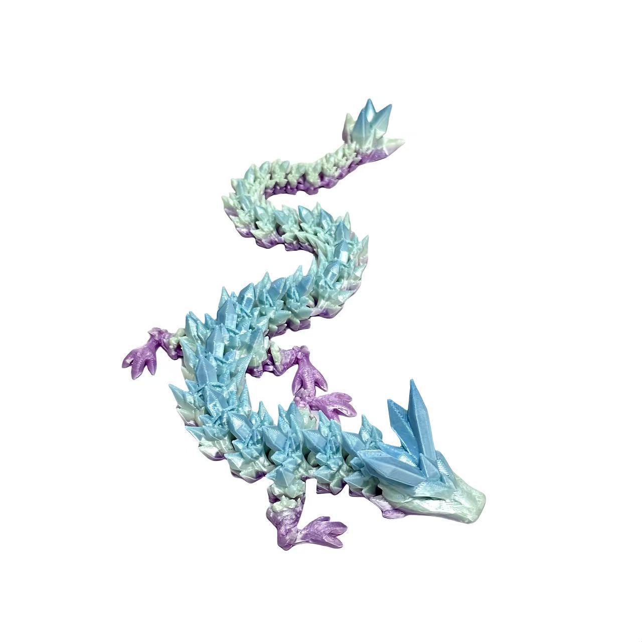 3d打印关节龙跨境热销摆件关节可活动创意水晶龙手办玩具装饰批发详情4