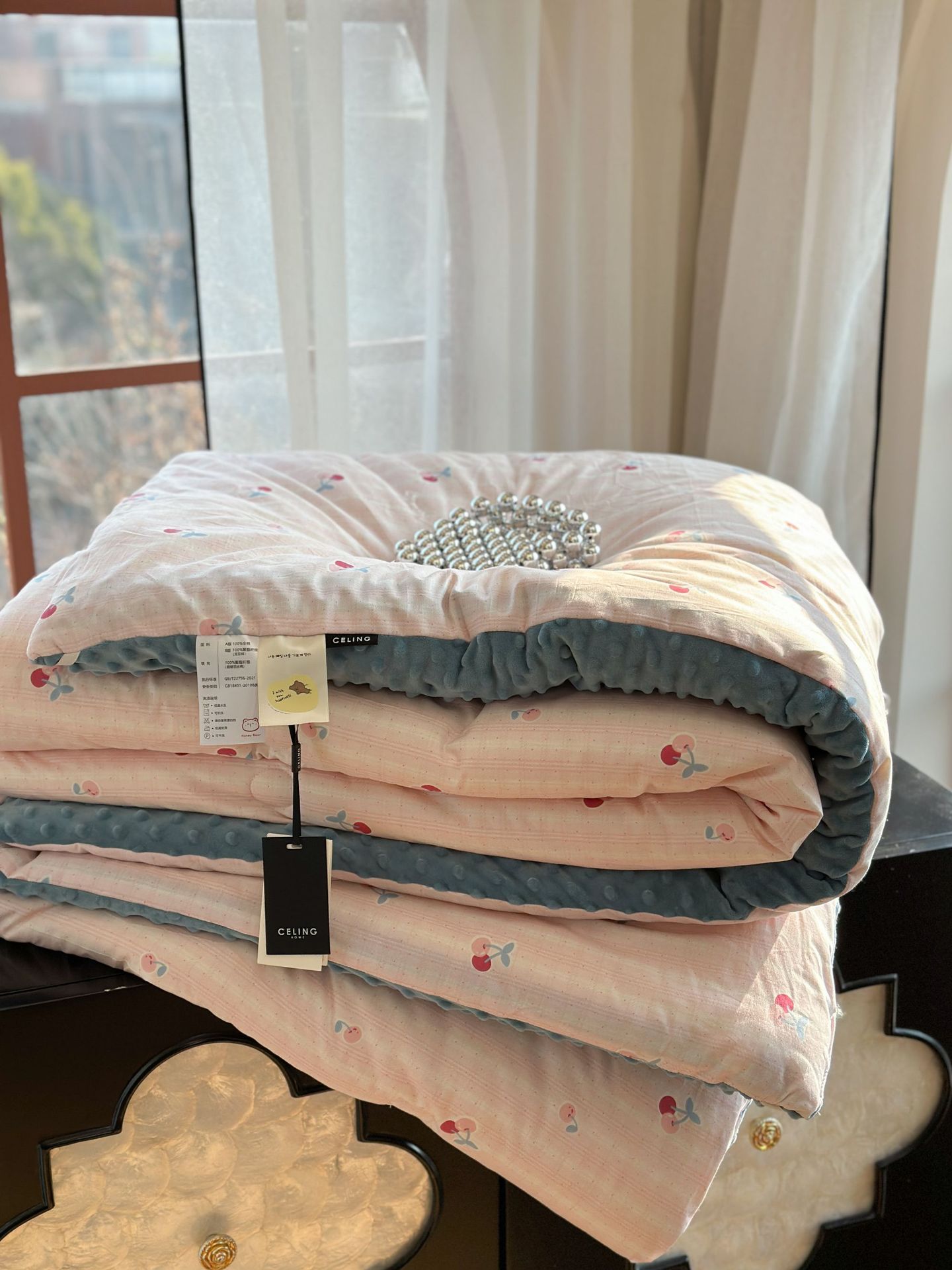 13372 All-cotton cartoon small floral print spring and autumn quilt soothing, bean quilt warm and fleece winter quilt core pic 97