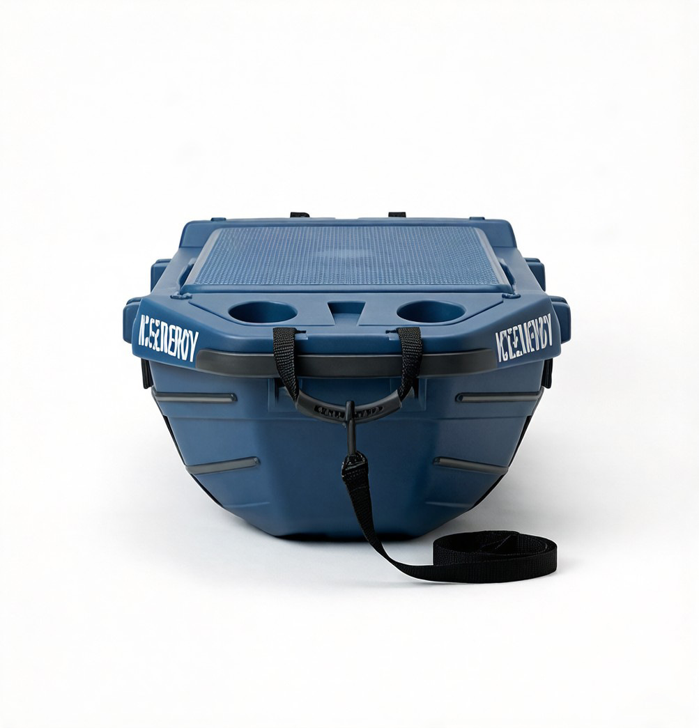 Customized 48QT boat-shaped insulated box, cross-border outdoor equipment, land water-floating food refrigeration storage container, ice box pic 6