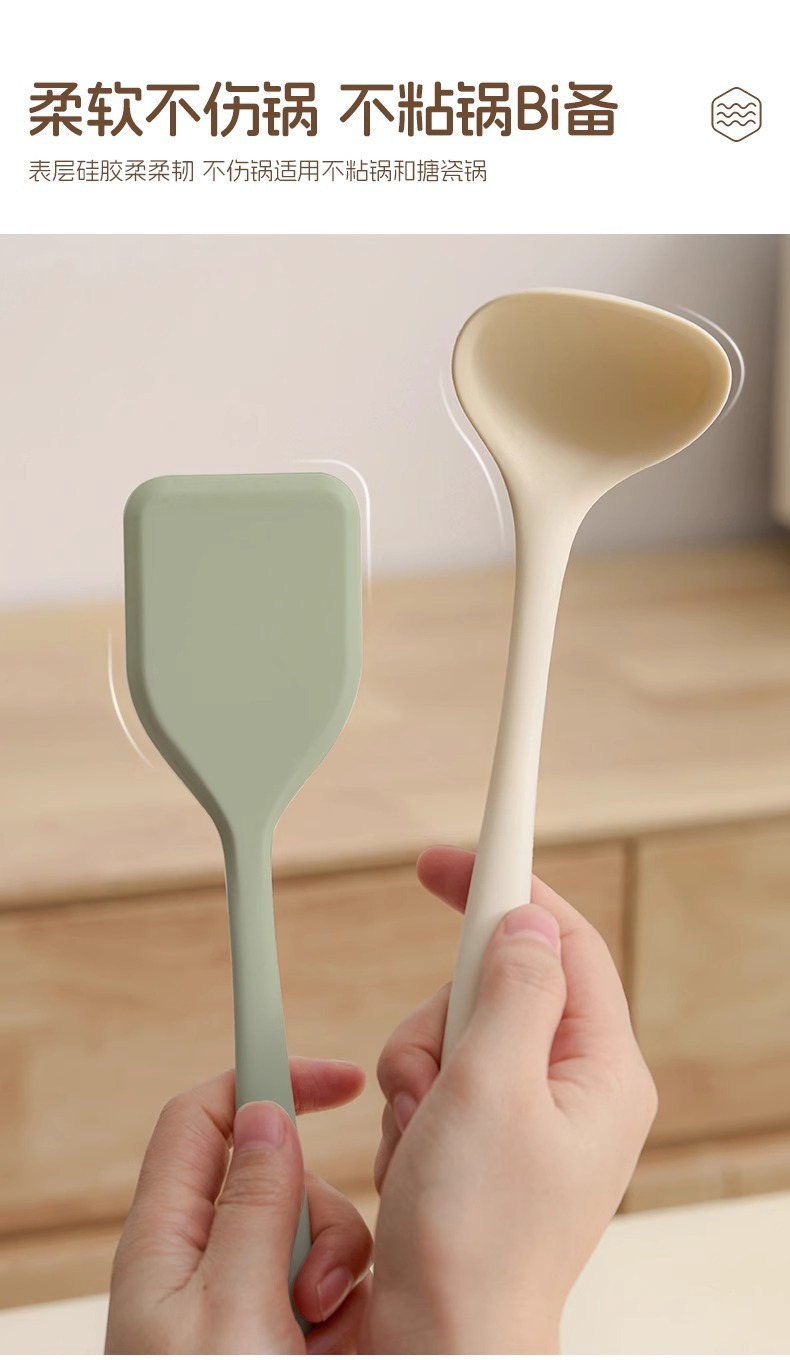锅铲迷你硅胶铲小号婴儿宝宝辅食工具汤勺家用不粘锅炒菜铲子厨具详情3