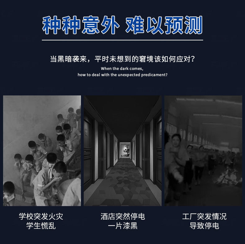 应急灯安全出口应急标志灯消防疏散灯LED箭头指示灯楼层指示牌A型详情5