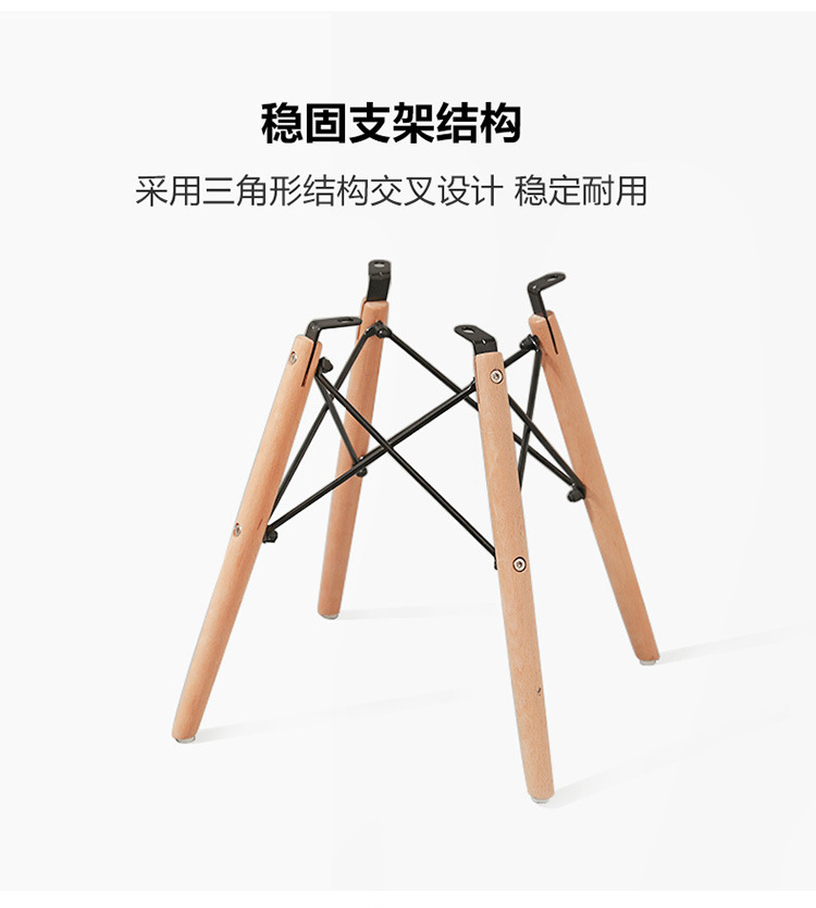 北欧椅餐椅现代简约凳子家用椅办公椅塑料靠背网红椅电脑洽谈桌椅详情8