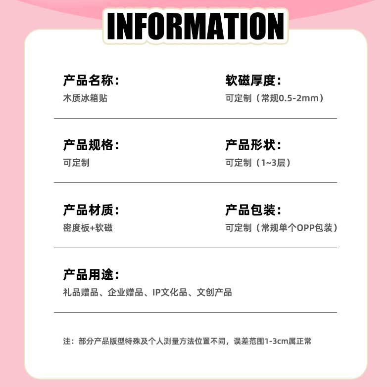 转盘冰箱贴杭州新疆厦门文创冰箱贴城市冰箱贴木质创意定制纸卡装详情2