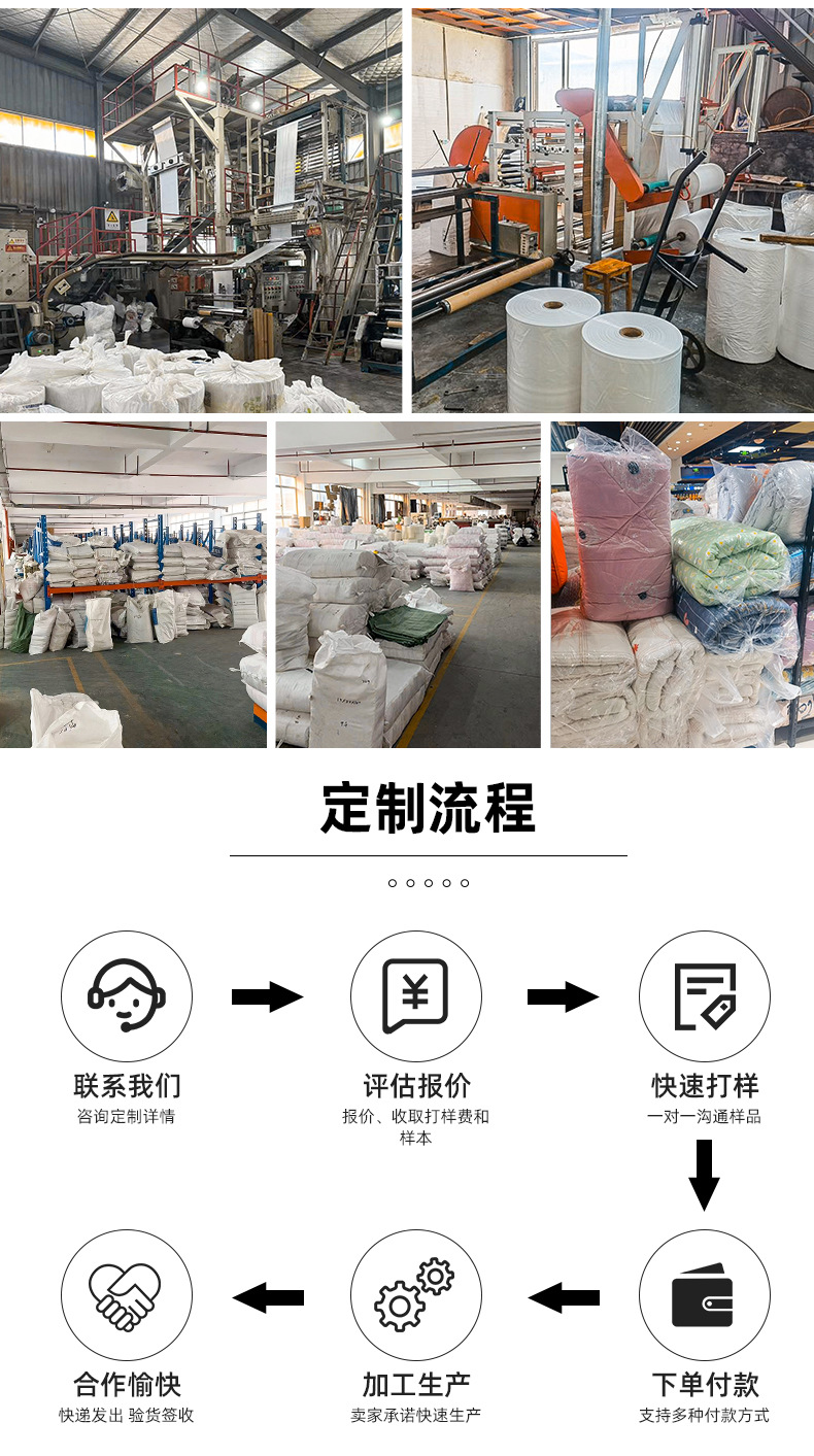 厂家PE高压平口袋加厚透明收纳袋防尘衣物包装塑料薄膜批发塑料购物袋详情2