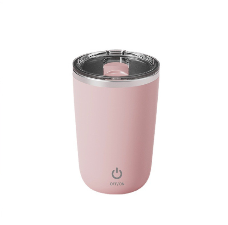New fully automatic coffee stirring cup in stock for wholesale. Lazy person magnetic charging electric stainless steel water cup pic 6