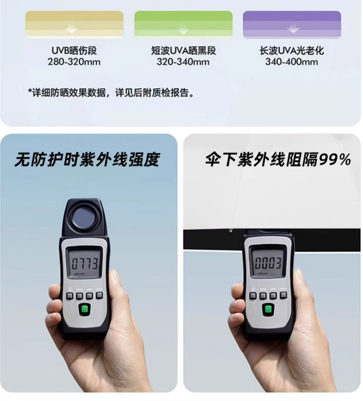 全自动晴雨伞20骨稳固抗风306渐变色折叠晴雨伞防晒遮雨两用伞详情18