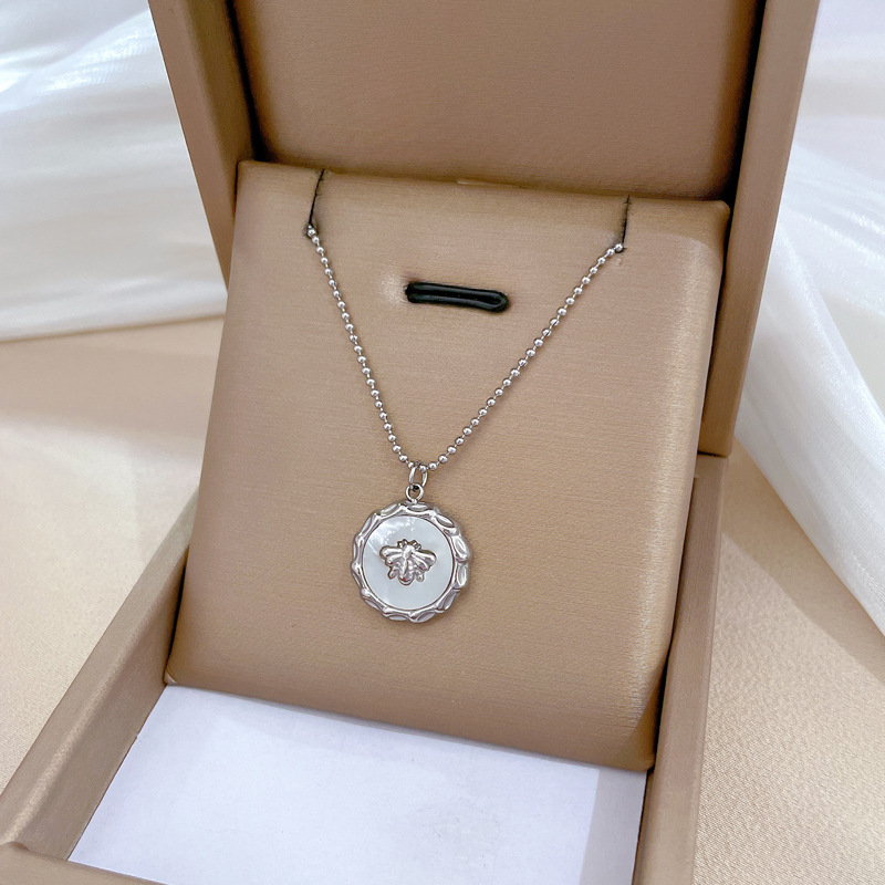 【通体钛钢】几何星球个性极简风炉内真金项链女ins网红锁骨链详情24