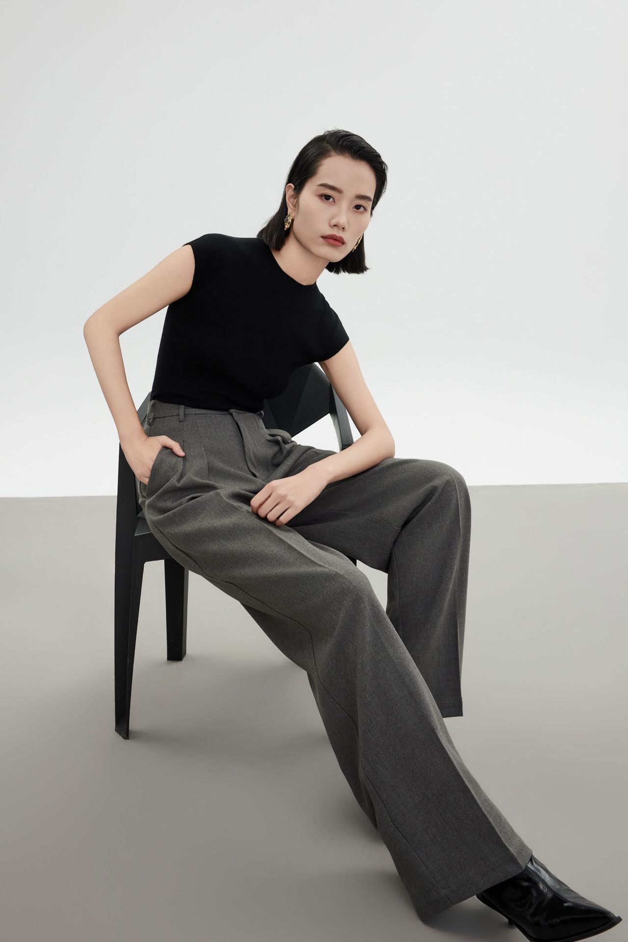 白露版型巨好无缝短袖针织衫半袖打底上衣圆领T恤女羊毛衫修身详情38