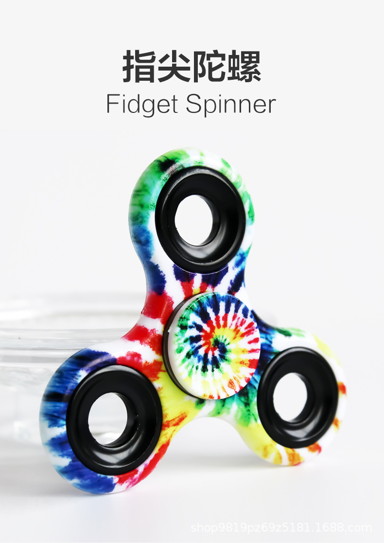 指尖陀螺加工塑料玩具创意手指旋转器小礼品批发定制减压神器金属详情1