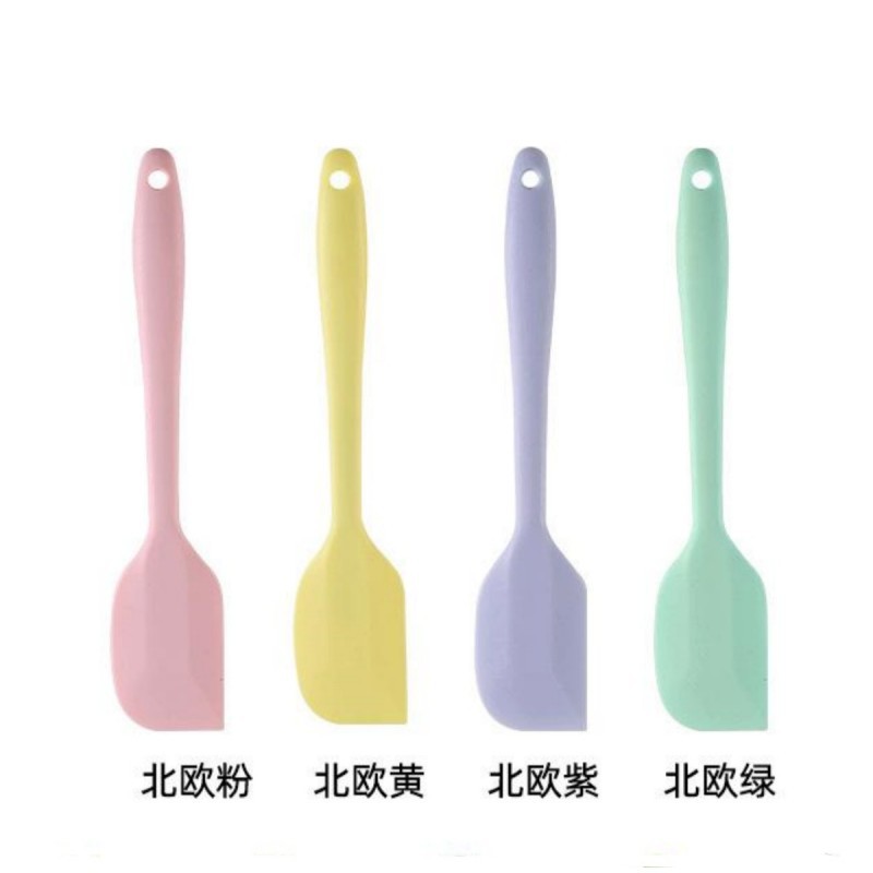 北欧风刮刀 大号一体全包硅胶刮刀 奶油牛油铲刀搅拌抹刀硅胶刮刀详情1