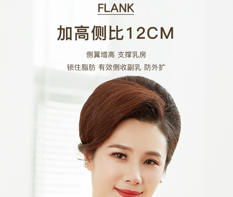 妈妈内衣女舒适中老年前扣背心式文胸中年妇女大码无钢圈胸罩衣详情23