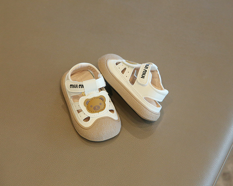 夏季新款婴儿学步鞋男女小童软底沙滩鞋0-3岁包头防滑凉鞋潮护脚详情13