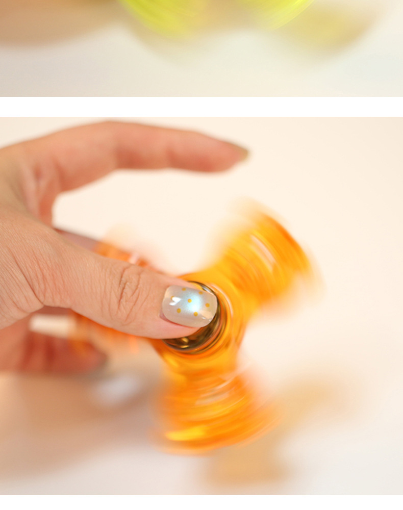 熊猫指尖陀螺水晶带灯夜光透明LED发光解压手指玩具减压潮流夜光详情15