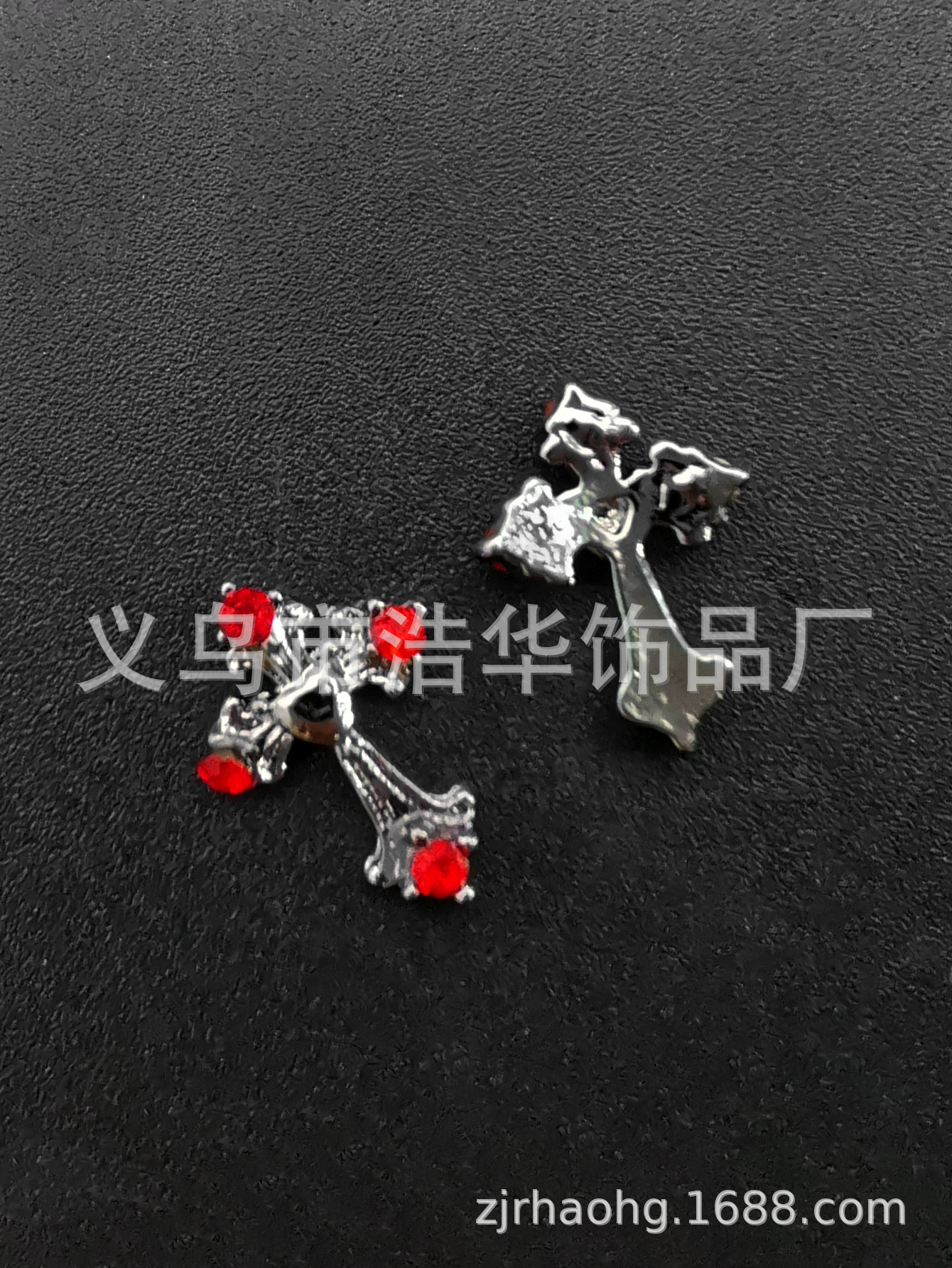 Punk-style Halloween cross alloy nail accessories, star moon heart-shaped nail accessories, nail drill wholesale pic 13