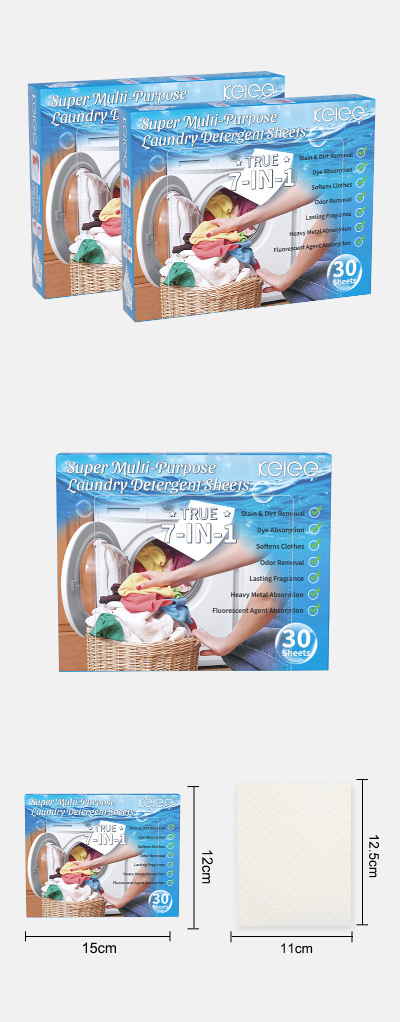 防串色香氛洗衣片色母片二合一防串色 外贸超浓缩泡泡洗衣片外贸详情6