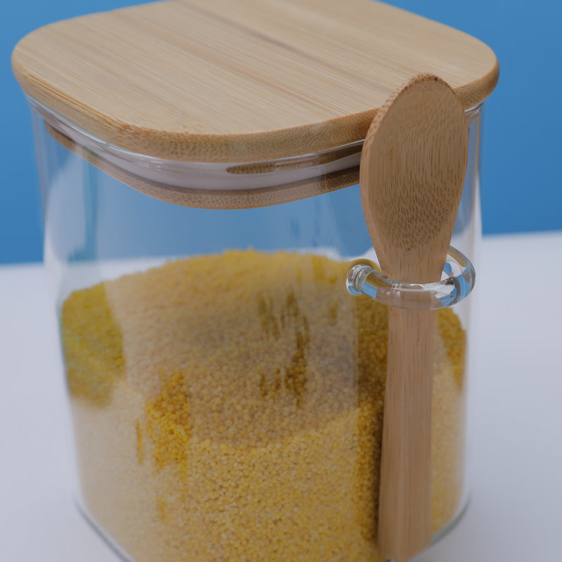 方形玻璃储物罐咖啡豆杂粮密封罐透明坚果罐食品级防潮玻璃罐批发详情6