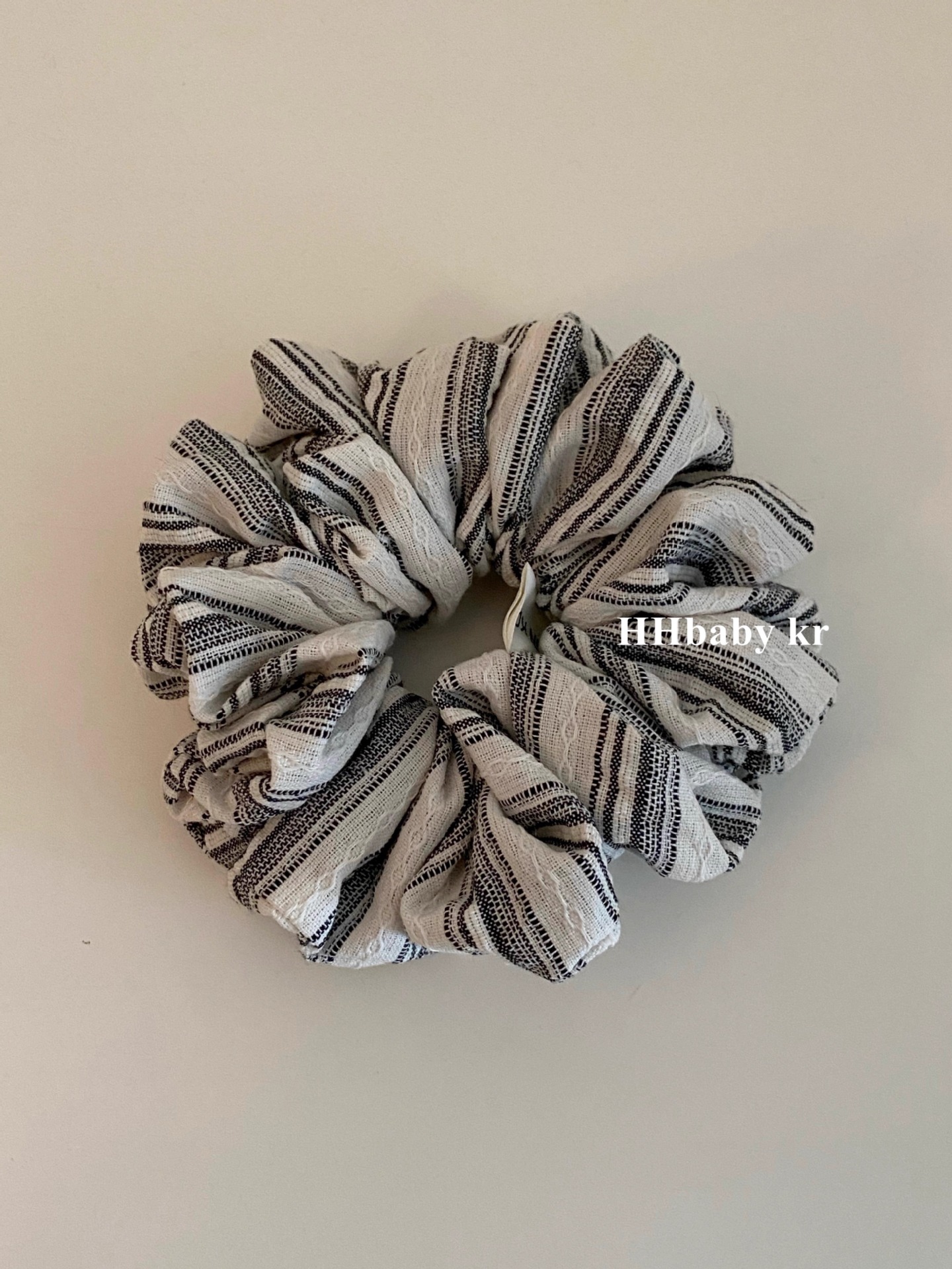 Korean style colorful striped large intestine hair band female Internet celebrity 2025 new summer high-J-look bun hair rope accessory pic 5