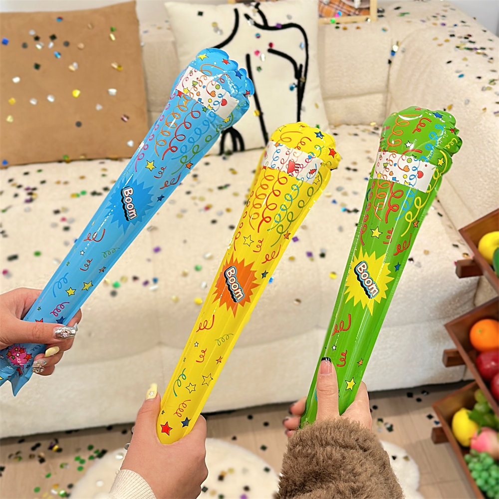 新款礼花棒自动充气礼花炮用完可当打击棒pk棒传统礼花筒代替品详情34