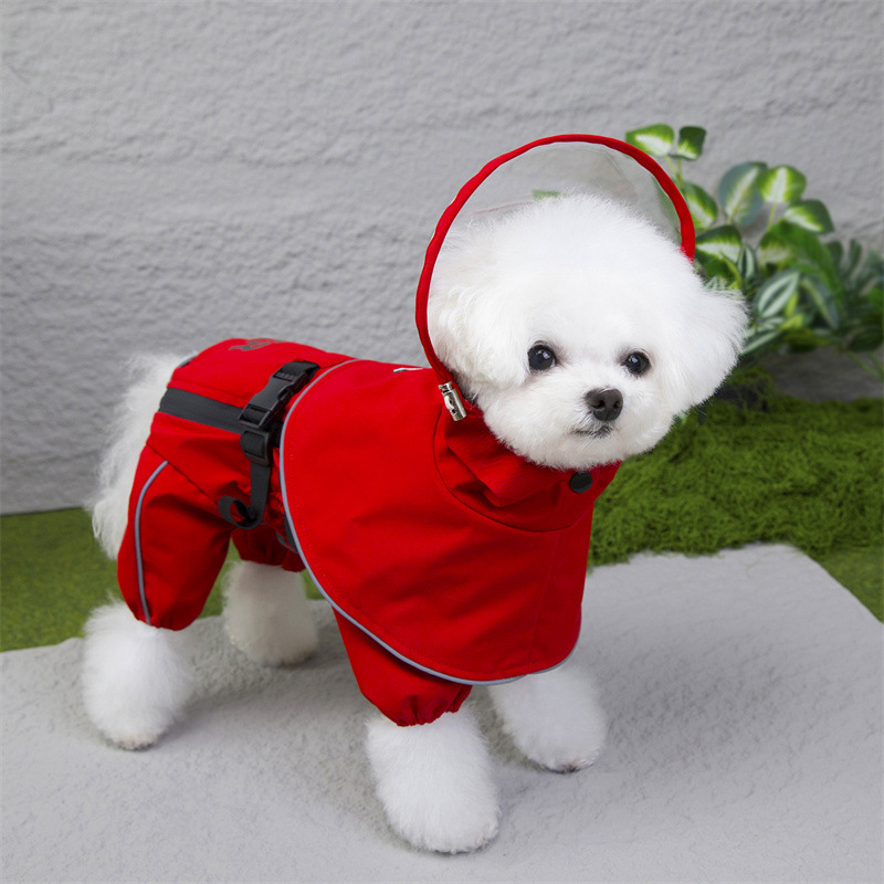 宠物秋冬可拆卸雨衣 狗狗新款防水保暖外套 中小型犬防风外出服实详情10