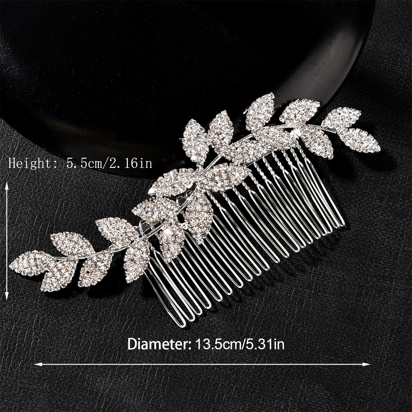 Cross-border best-selling European and American retro bridal hair combs, fashionable and simple rhinestone hair combs, bridal updo headwear and accessories pic 6
