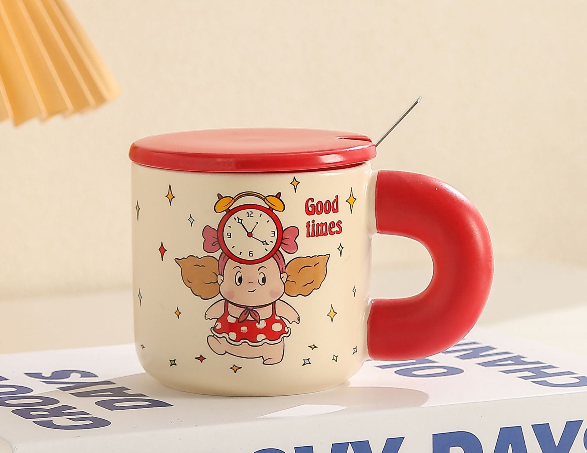 生日礼物创意个性复古时光陶瓷杯办公带盖大容量水杯家用情侣杯子详情4