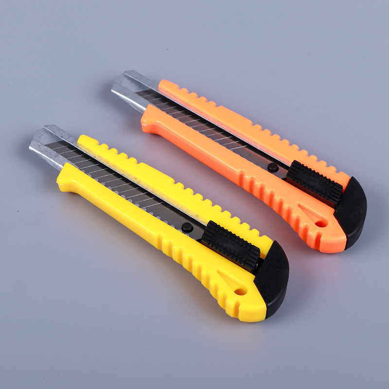 Bagged plastic push utility knife, multi-purpose convenient wallpaper cutting knife, office art stationery unboxing paper cutting knife pic 11