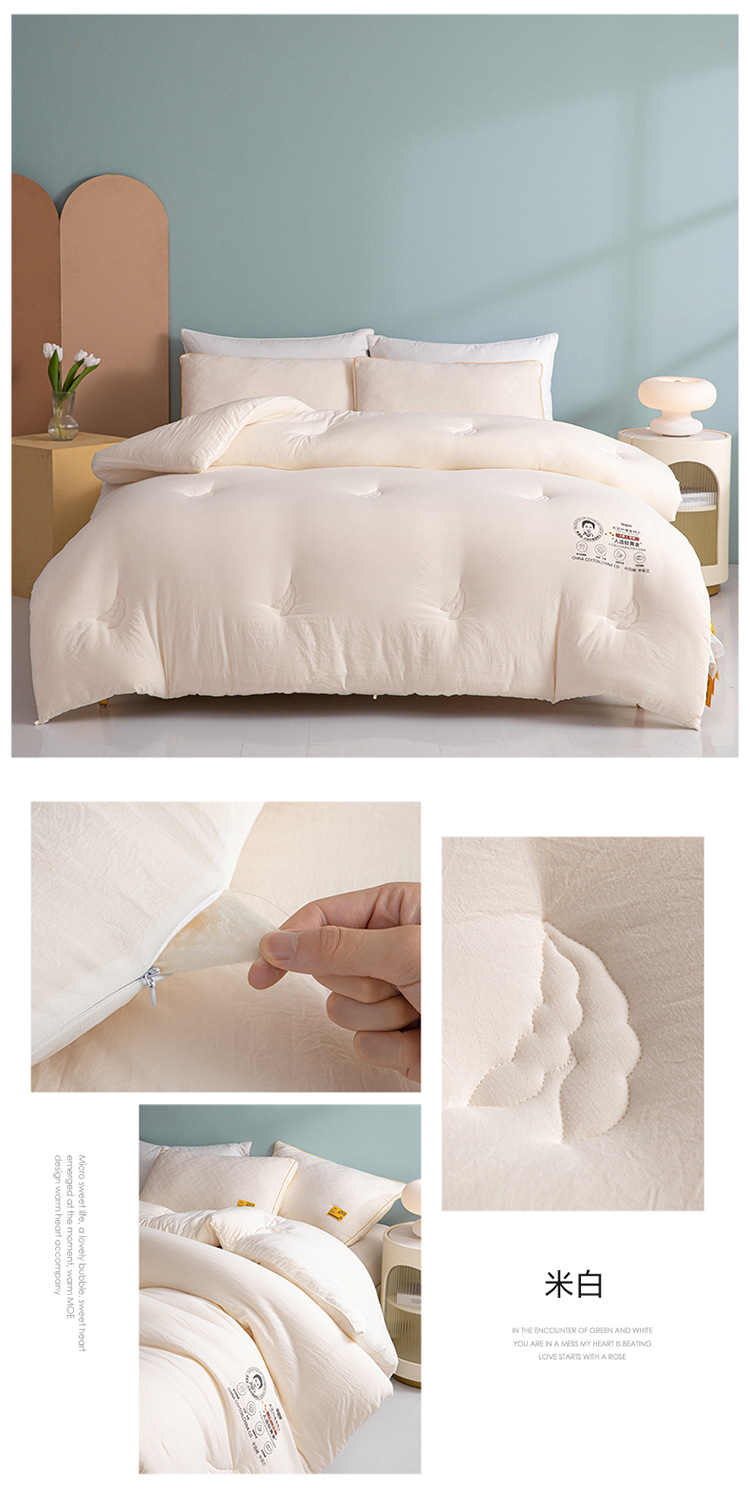 A类李官奇大豆纤维被子大豆被芯加厚冬被保暖冬季被芯春秋被批发详情27