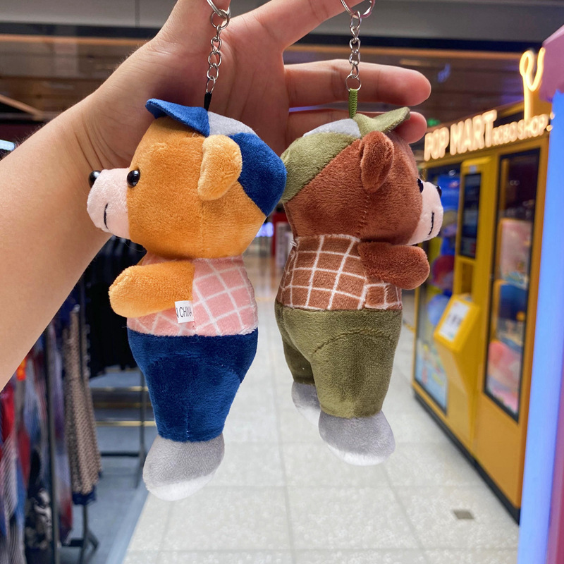 Wow, super cute workwear bear figurines, small dolls, pendants, bags, decorations, festival gifts, and fine claw machine dolls pic 11