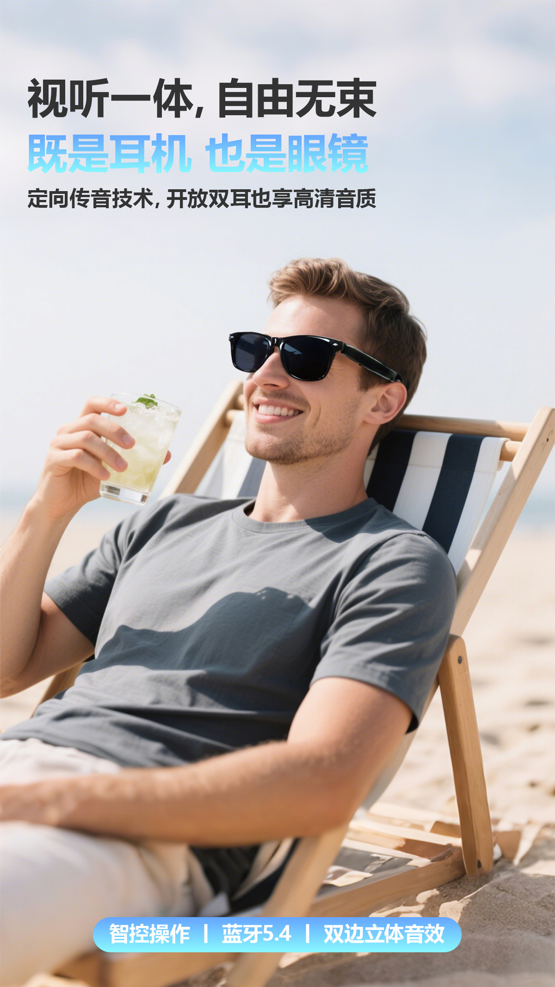 The new F16 AI translation Bluetooth glasses offer real-time translation in over 100 languages and are smart glasses for listening to music and making calls pic 4