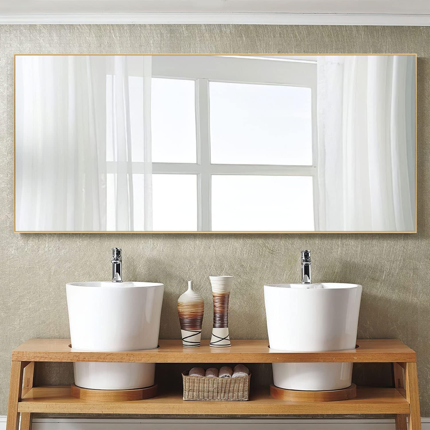 全身镜穿衣落地镜子家用壁挂式女生卧室网红公寓立体挂墙大试衣镜详情7