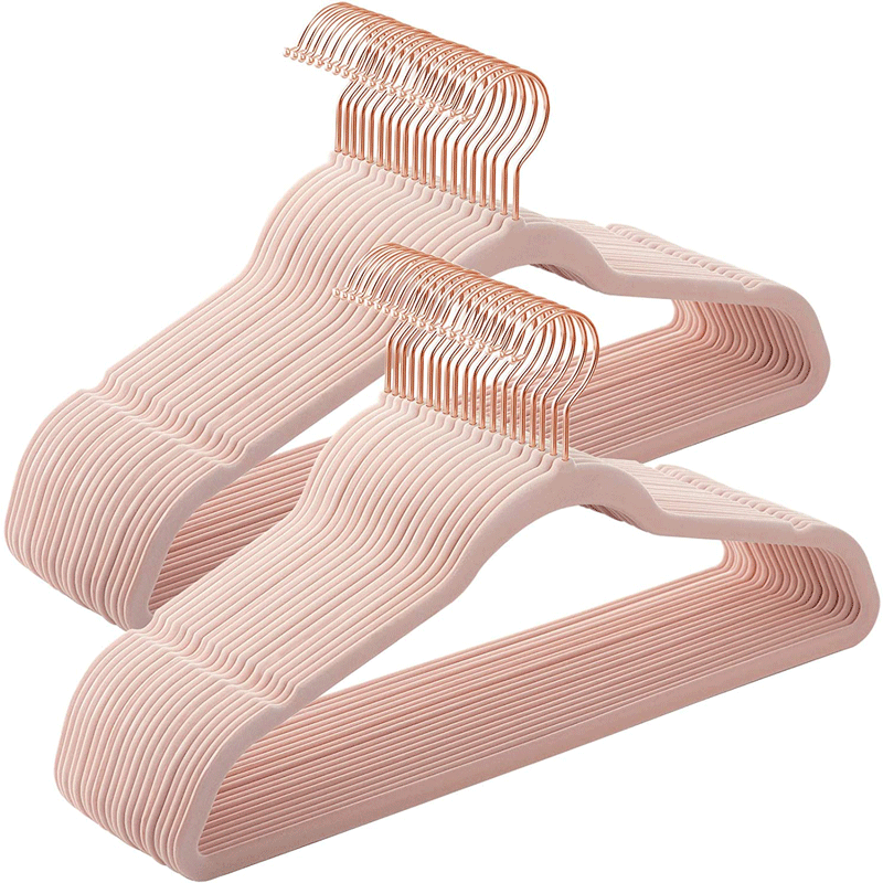 Velvet coat rack, anti-slip and traceless, velvet hanger, dry and wet dual-purpose, household dormitory clothes sorting, hanging pic 19