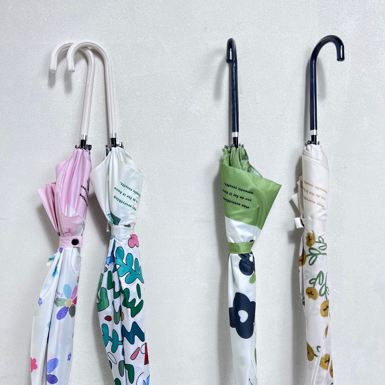 厂家新品8骨自动直杆伞碳纤维超轻碎花长柄雨伞印logo广告礼品伞详情22