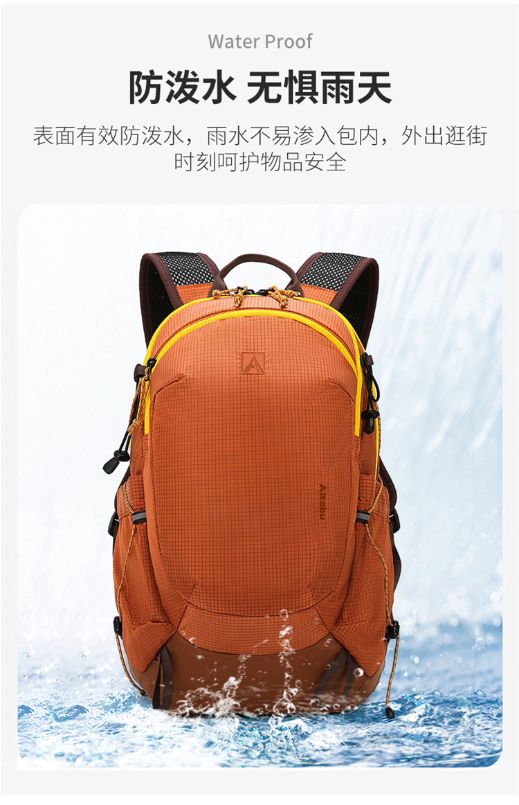 新款户外尼龙双肩包大容量防水休闲旅行背包详情7