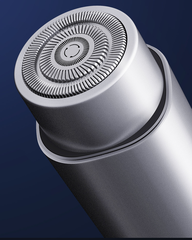 充电感应剃须刀刮胡刀小钢炮水洗车载迷你便携合金家用科技剃须刀详情7