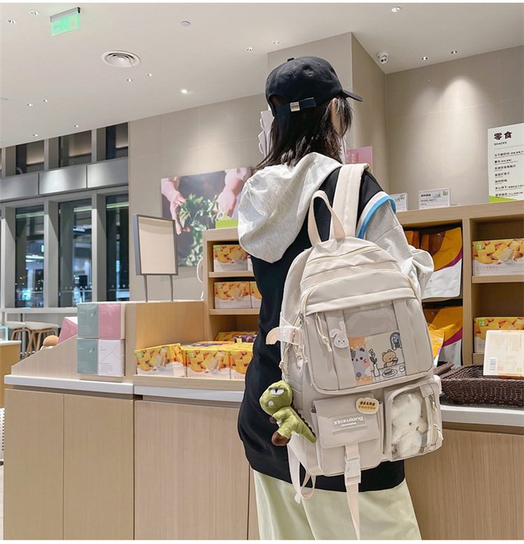 书包初中女生双肩包女痛包大容量小学生日系高中生背包中学生肩包详情17