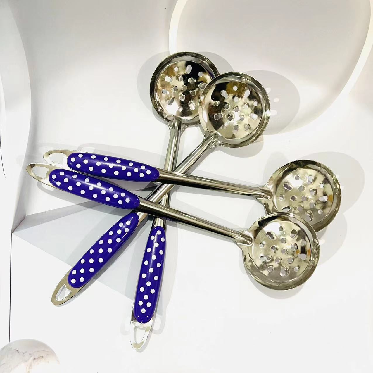 【 Zone 2-10 】 Full Sky Star strainer 10/ bundle 1500/ piece Full Sky Star strainer metal spoon Household kitchen Long handle hot Pot Spoon Strainer spoon 1 yuan supply pic 4