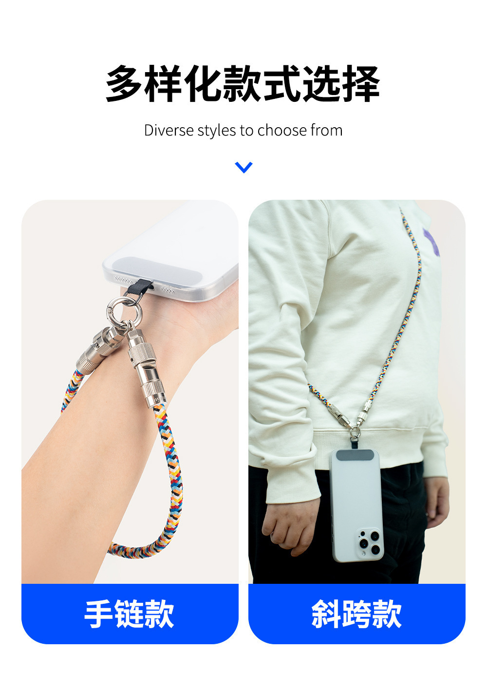 The camouflage clip lanyard for foreign trade is slanted and suitable for Apple 15 fast charging, wrist anti-loss Type-C charging cable and data cable pic 14