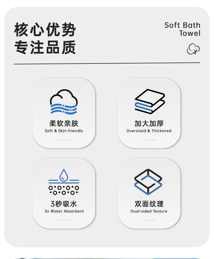 一次性浴巾毛巾套装便携式加大吸水旅行面巾美容院酒店用品洗脸巾详情3